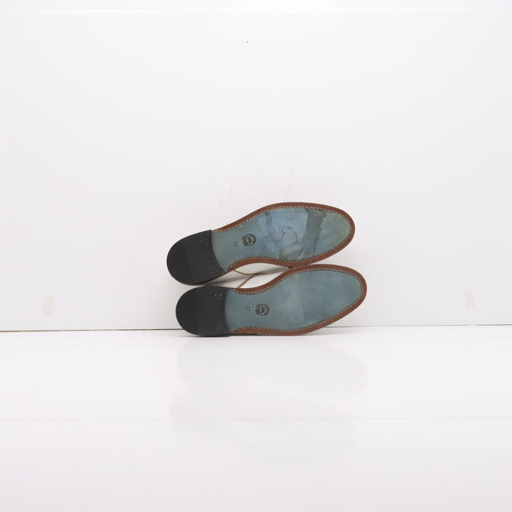 Bottega "Milano" Mocassino Panna e Marrone Eur 37 Donna Hand Made