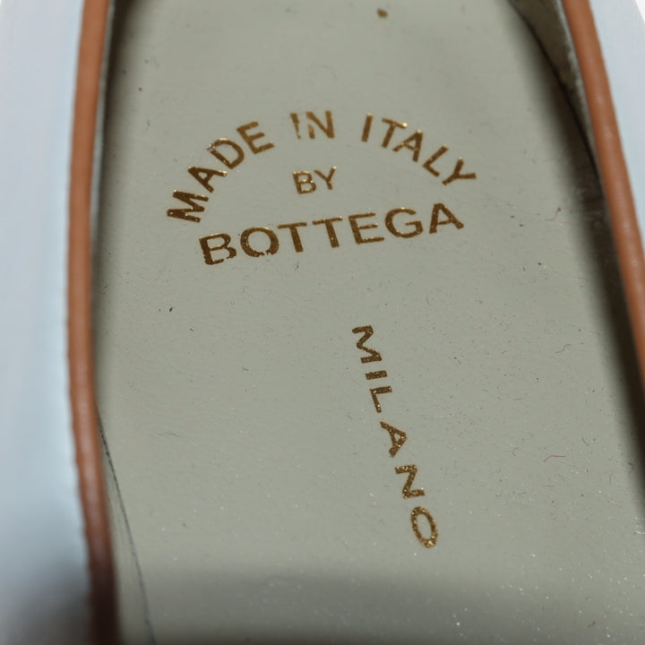 Bottega "Milano" Mocassino Panna e Marrone Eur 37 Donna Hand Made