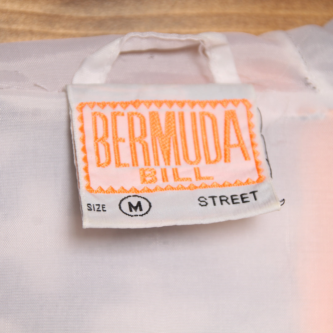 Bermuda Bill Giacca Vintage 80/90 Nero e Arancione Taglia M Uomo