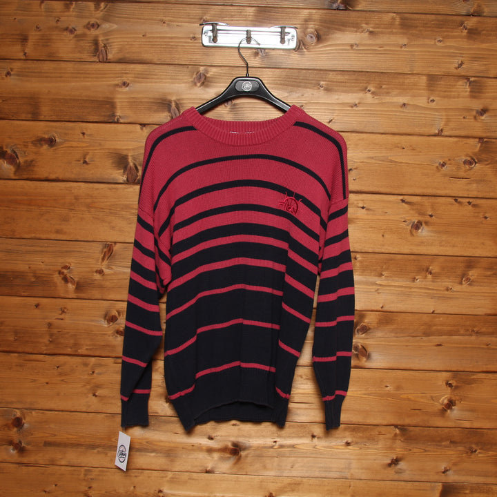 Fila Maglione Vintage Blu e Malva Taglia 46 Unisex