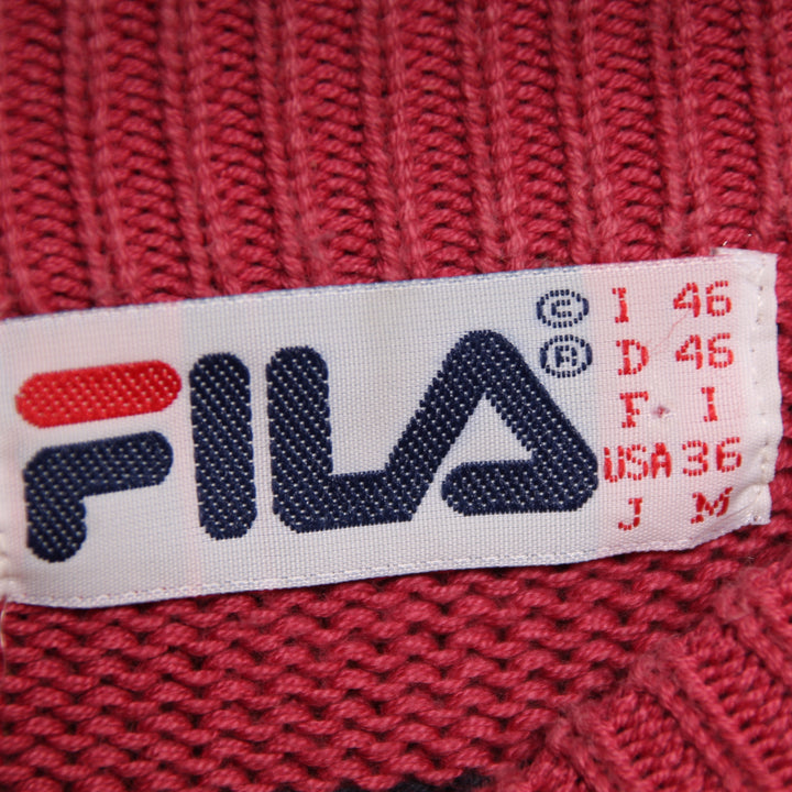 Fila Maglione Vintage Blu e Malva Taglia 46 Unisex