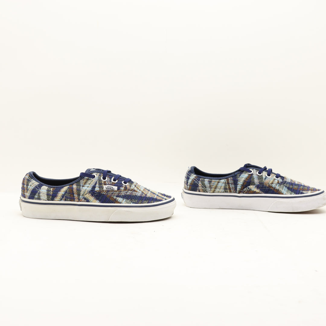 Vans Authentic Basse Blu con Fantasia Eur 36.5 Unisex