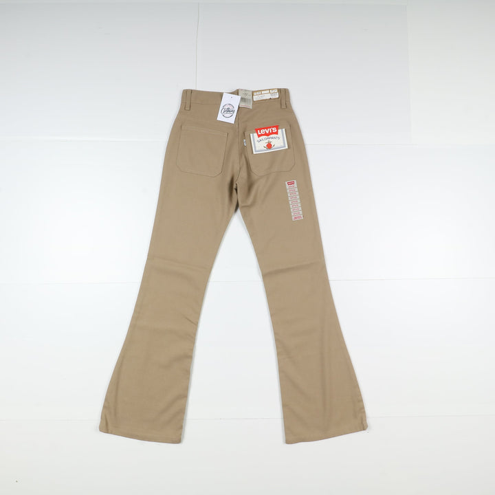 Levi's 300 Flare Sailor Pants a Zampa Jeans W27 L32 Beige Donna Vita Alta Dead Stock* w/Tags