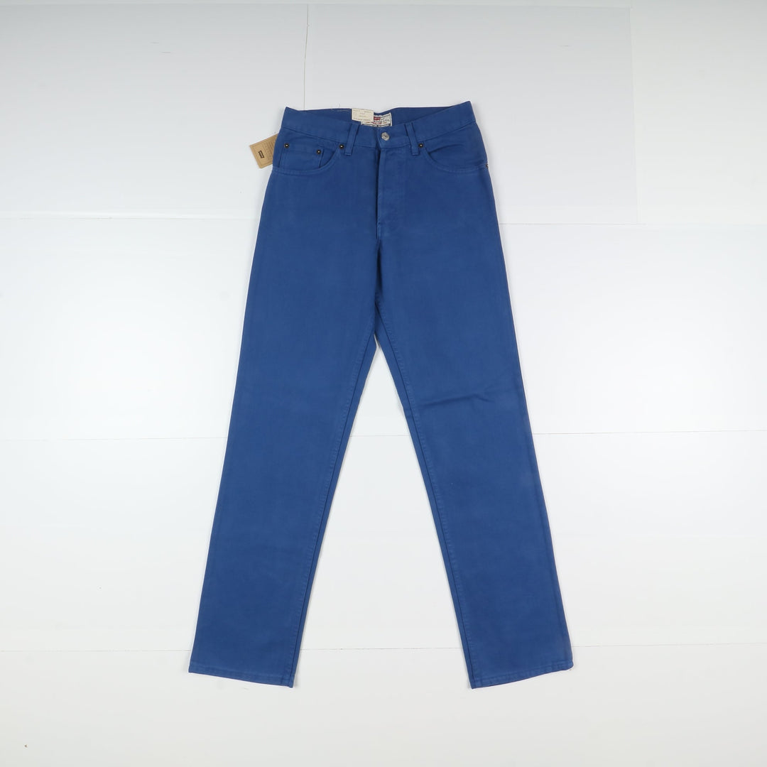 Levi's Nuovo 440 Overdyed Semi Loose Fit Jeans W31 L34 Blu Unisex Vita Alta Dead Stock* w/Tags
