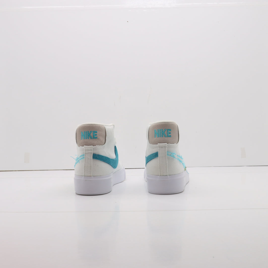 Nike SB Blazer Mid Edge Bianche, Verdi e Azzurre Eur 39 Uomo
