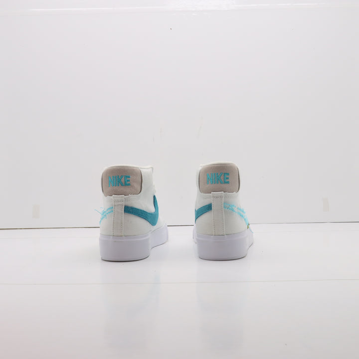 Nike SB Blazer Mid Edge Bianche, Verdi e Azzurre Eur 39 Uomo