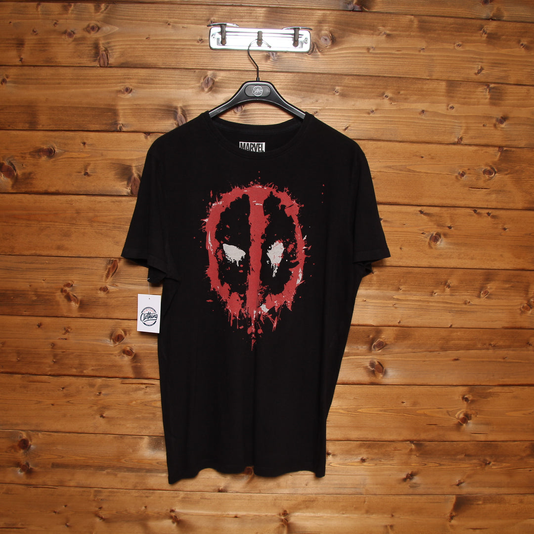 Marvel Deadpool T-Shirt Nera Taglia XL Uomo