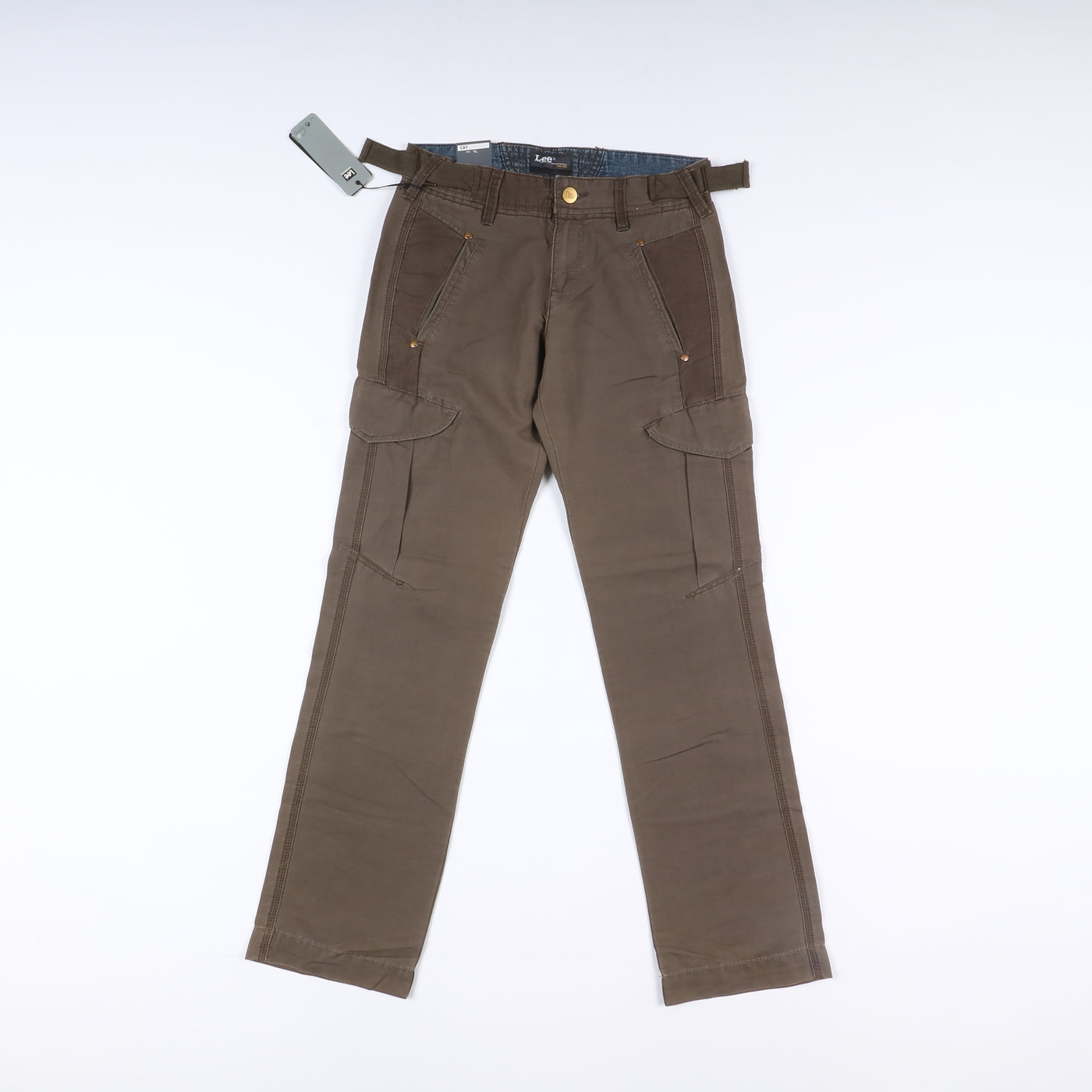 Lee Cay Work Pant W29 L34 Verde Unisex Vita Alta Dead Stock w/Tags