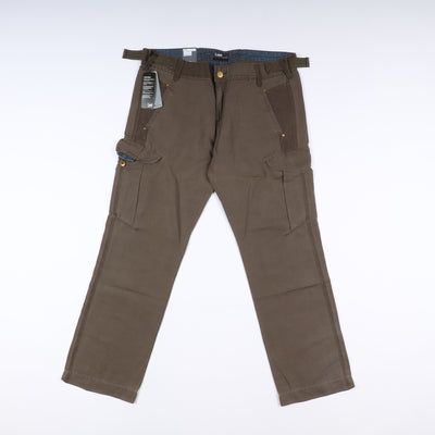 Lee Cay Work Pant W38 L34 Verde Uomo Vita Alta Dead Stock w/Tags