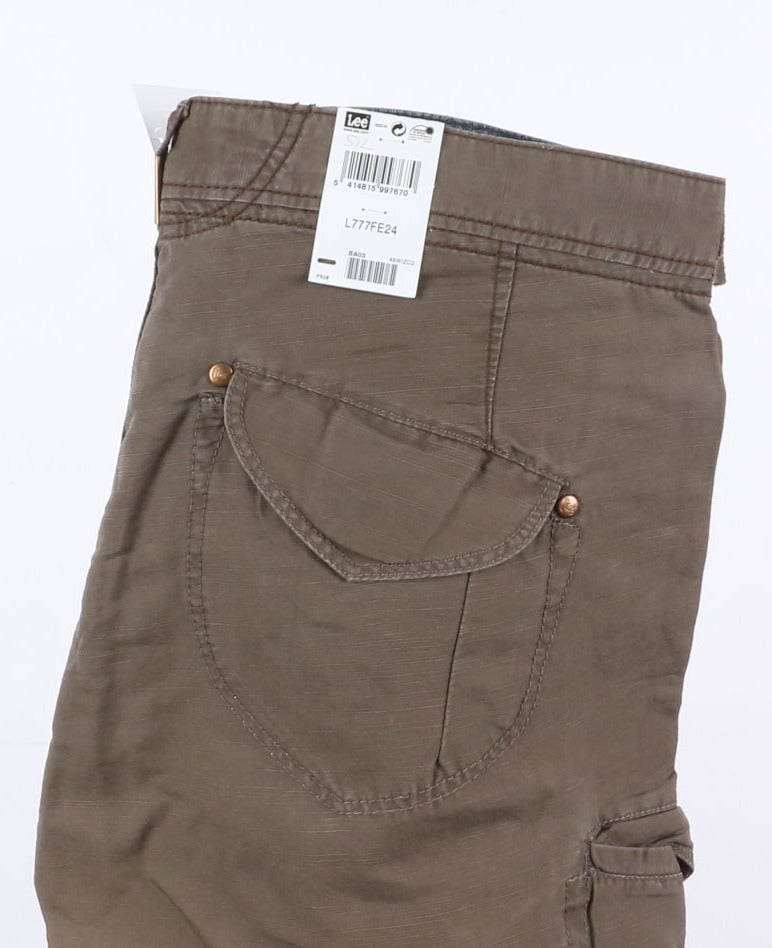 Lee Cay Work Pant W38 L34 Verde Uomo Vita Alta Dead Stock w/Tags
