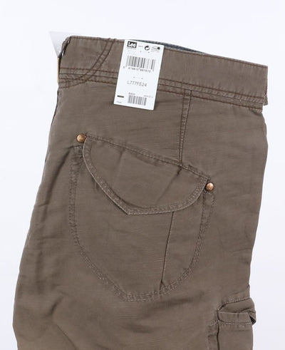 Lee Cay Work Pant W38 L34 Verde Uomo Vita Alta Dead Stock w/Tags