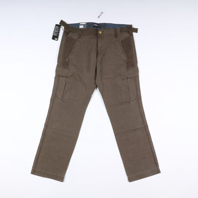 Lee Cay Work Pant W36 L34 Verde Uomo Vita Alta Dead Stock w/Tags