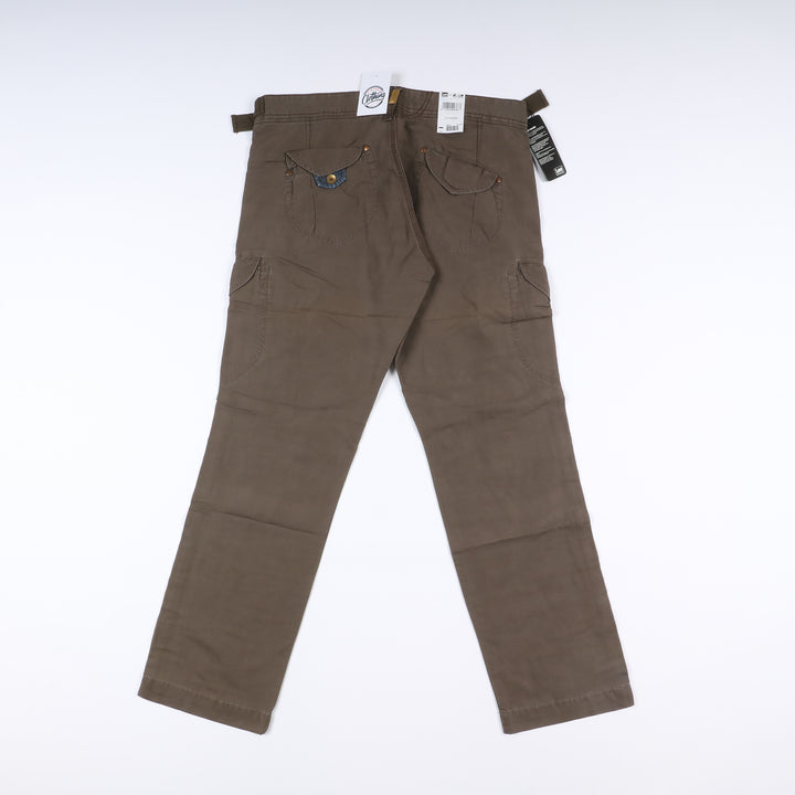 Lee Cay Work Pant W36 L34 Verde Uomo Vita Alta Dead Stock w/Tags