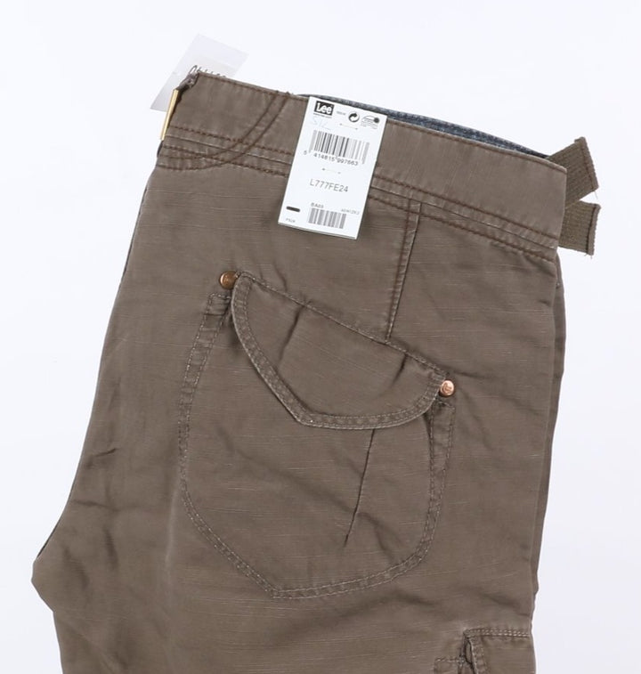 Lee Cay Work Pant W36 L34 Verde Uomo Vita Alta Dead Stock w/Tags