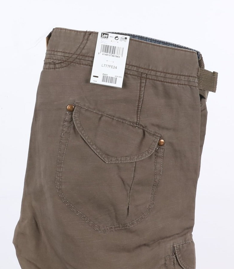 Lee Cay Work Pant W36 L34 Verde Uomo Vita Alta Dead Stock w/Tags
