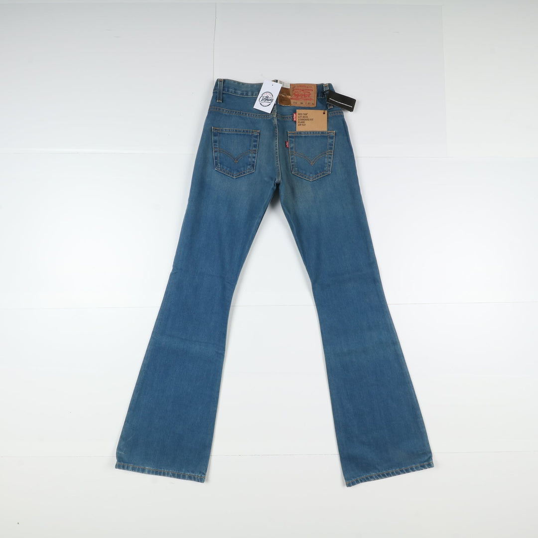 Levi's 516 Standard Fit Flare Zip Fly Jeans W27 L34 Denim Unisex Vita Alta Dead Stock* w/Tags