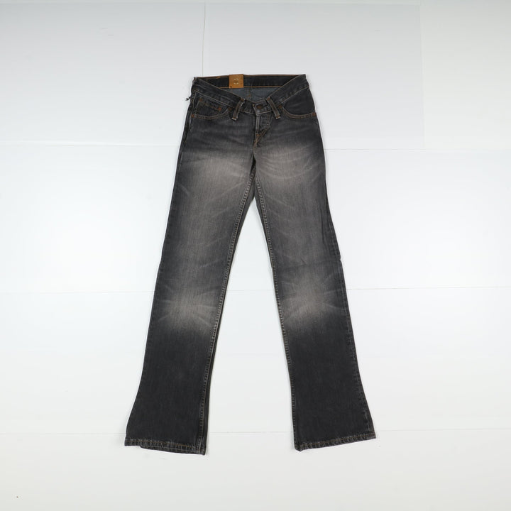 Levi's 518 Low Rise Shoecut a Zampa Jeans W26 L34 Nero Donna Vita Bassa Dead Stock* w/Tags