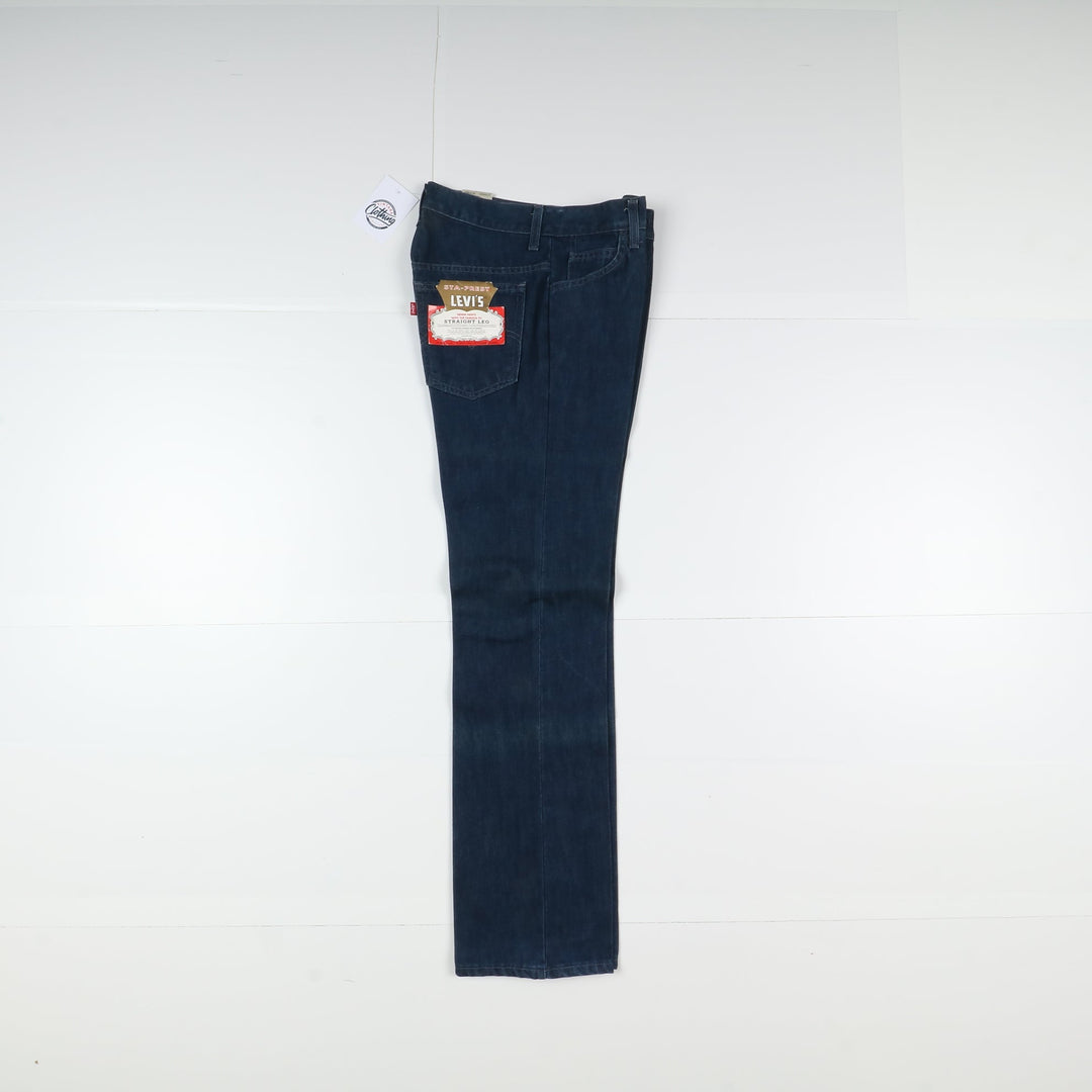 Levi's 566 Sta Prest Straight Leg Jeans W28 L32 Denim Uomo Vita Alta Dead Stock* w/Tags