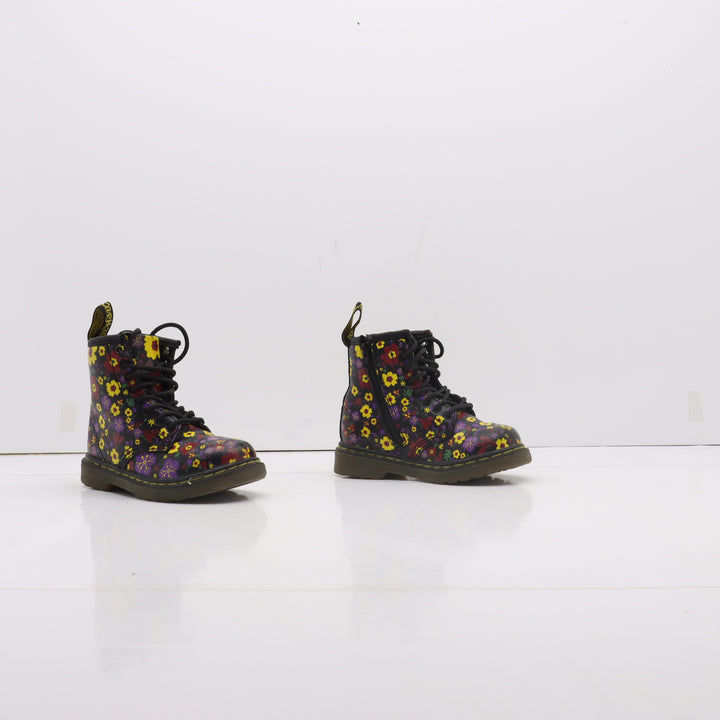 Stivaletto Dr. Martens Brookle Nero Floreale Numero 23 Bambina