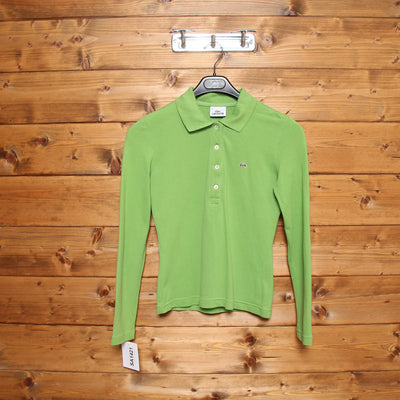 Polo a Maniche Lunghe Lacoste Arancione Taglia M Donna