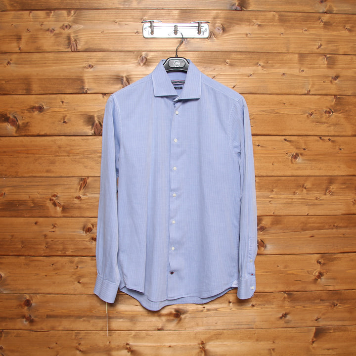 Camicia Tommy Hilfiger Slim Fit Azzurra Taglia 40 Uomo