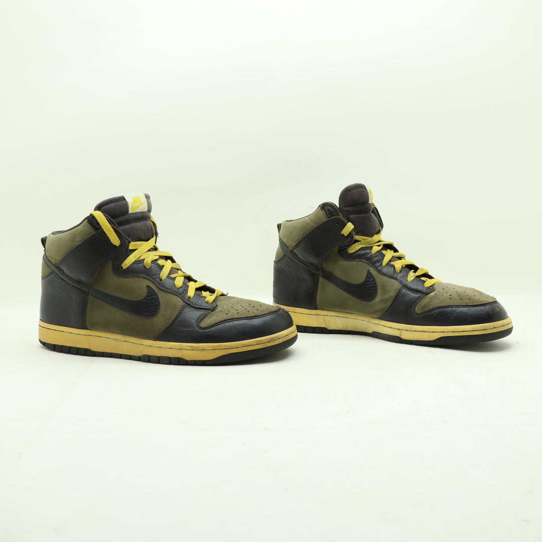 Nike Dunk Hi Scarpe Verdi e Arancioni Eu 46 Uomo