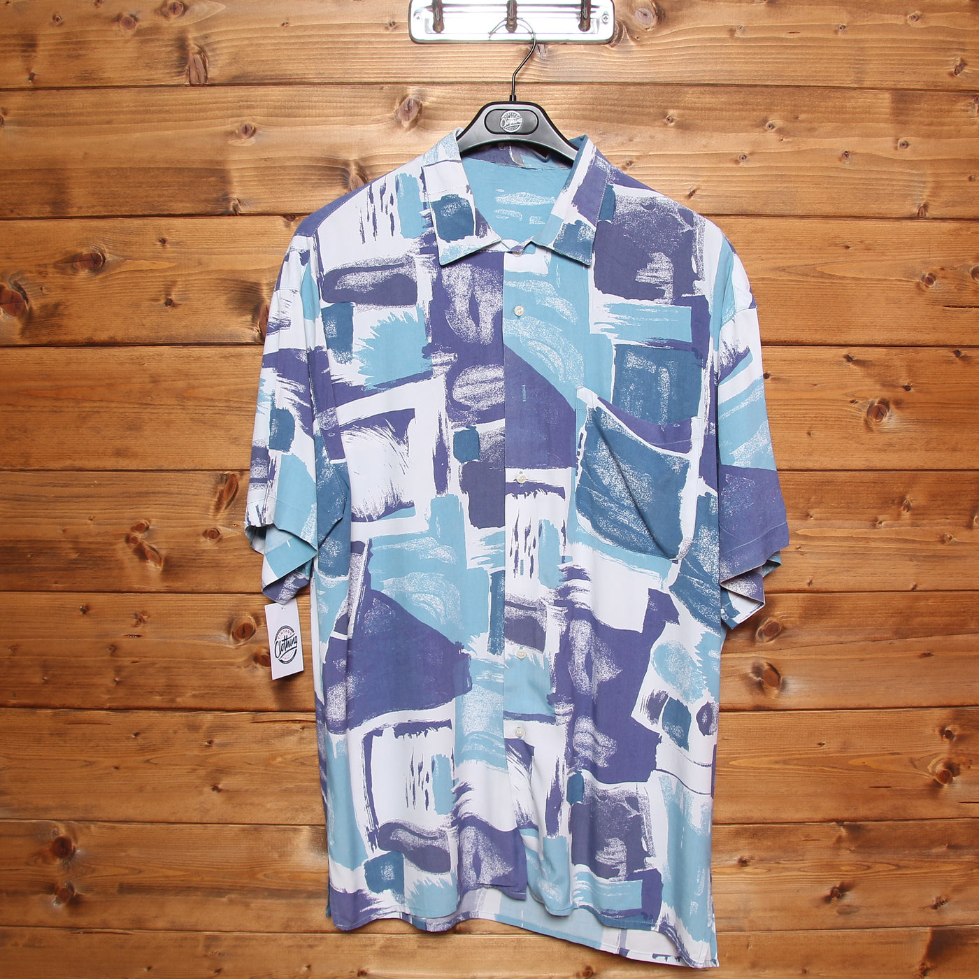 Camicia Hawaiana Azzurra Uomo