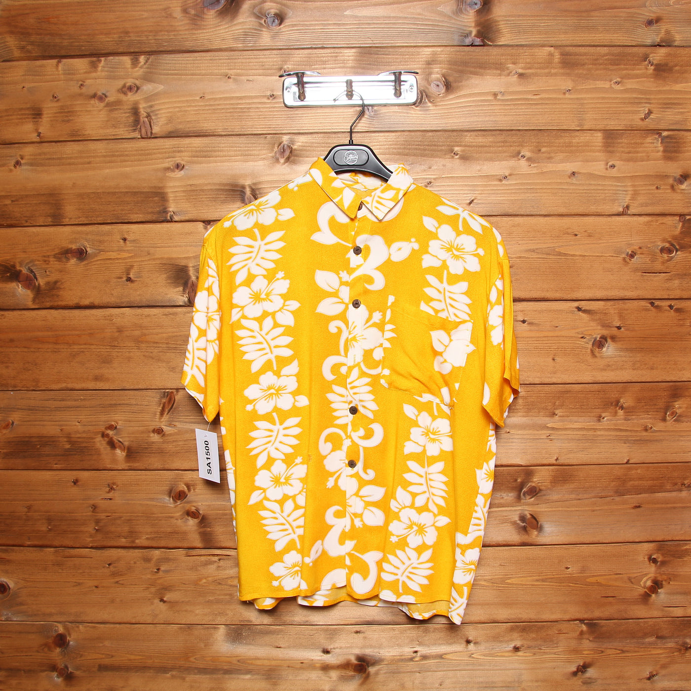 Camicia outlet hawaiana gialla