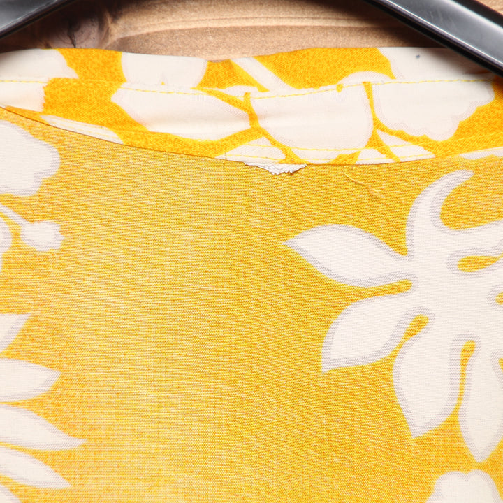 Camicia Hawaiana Giallo e Bianco Uomo