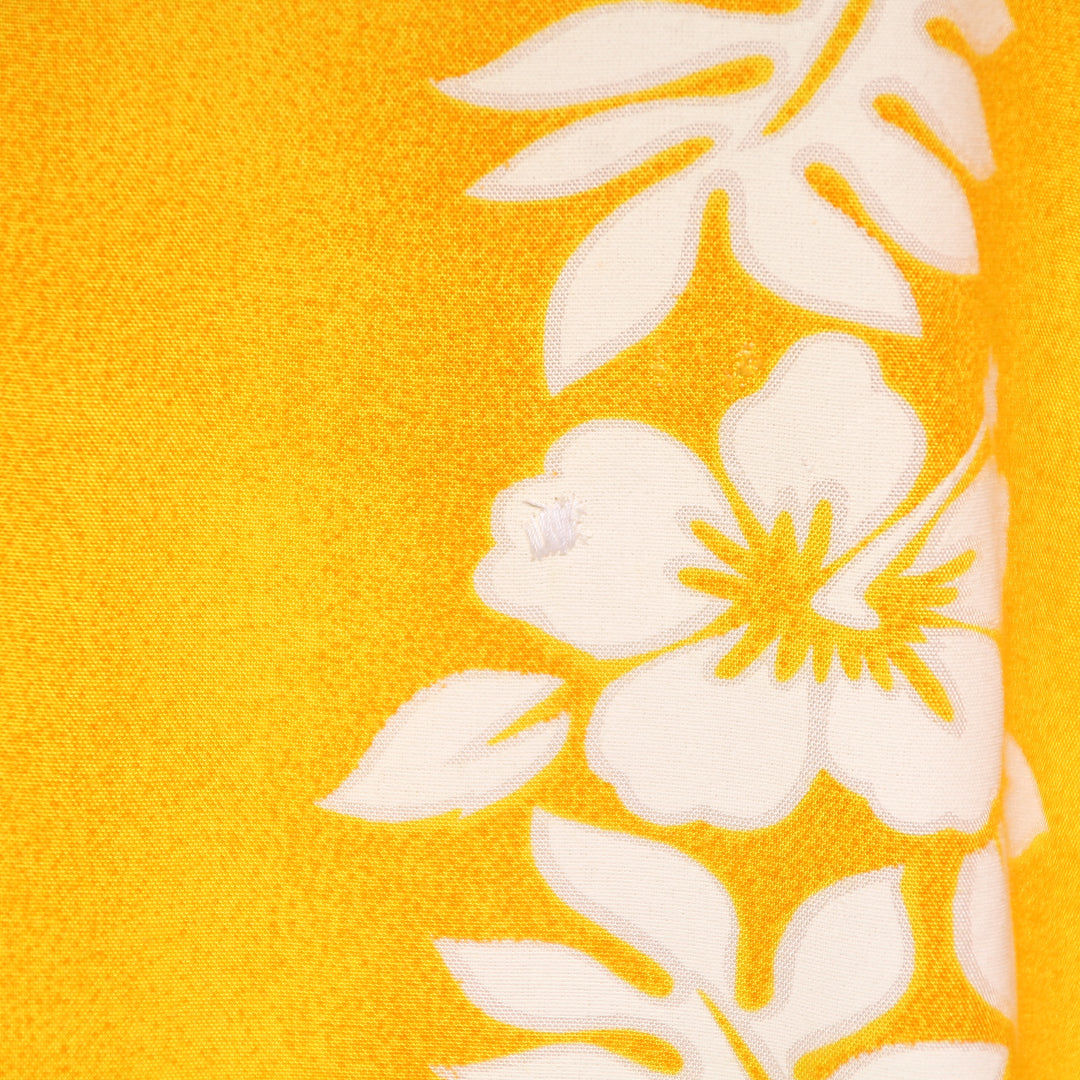 Camicia Hawaiana Giallo e Bianco Uomo