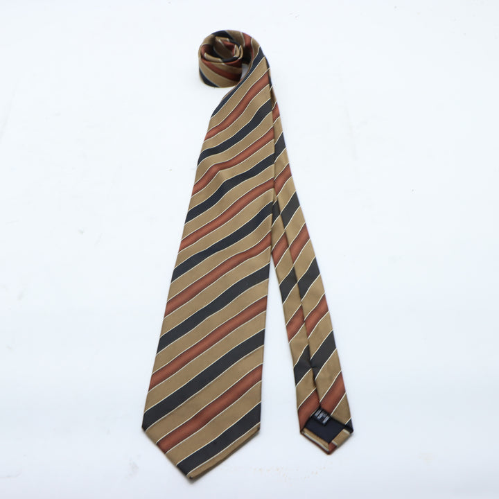 Hugo Boss Cravatta Multicolore a Righe in Seta Uomo