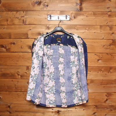 Camicia Hawaiana Reserve Blu con Fantasia Uomo