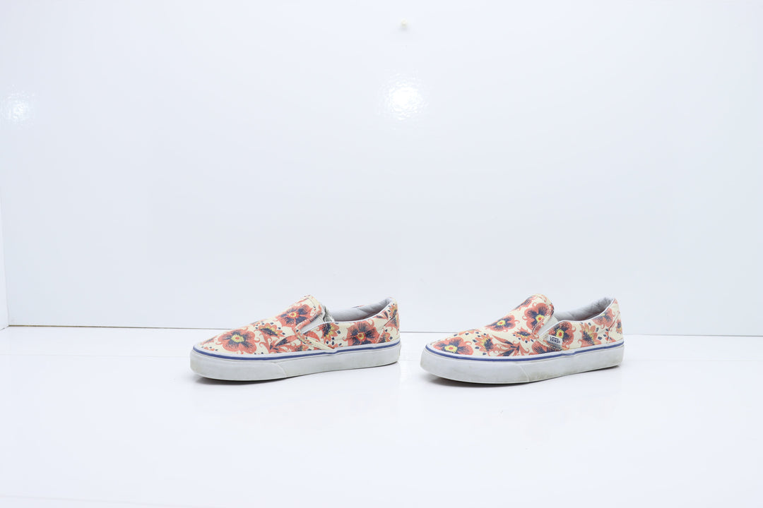 Vans Slip On Vintage Floreal Basse Beige Floreale Eur 36.5 Unisex