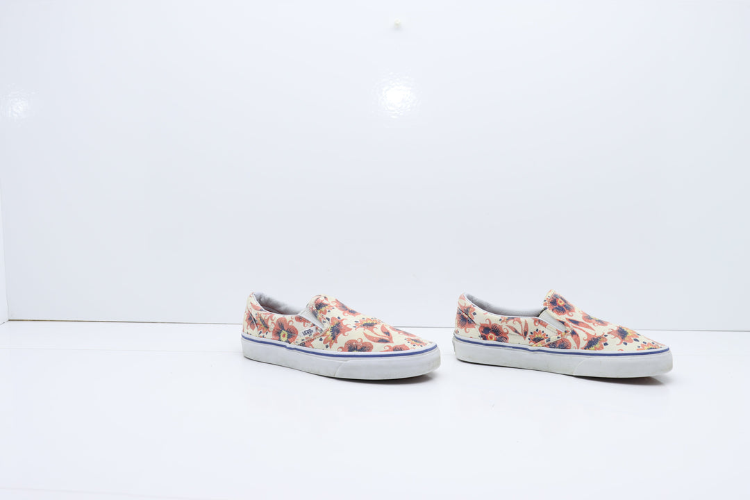Vans Slip On Vintage Floreal Basse Beige Floreale Eur 36.5 Unisex