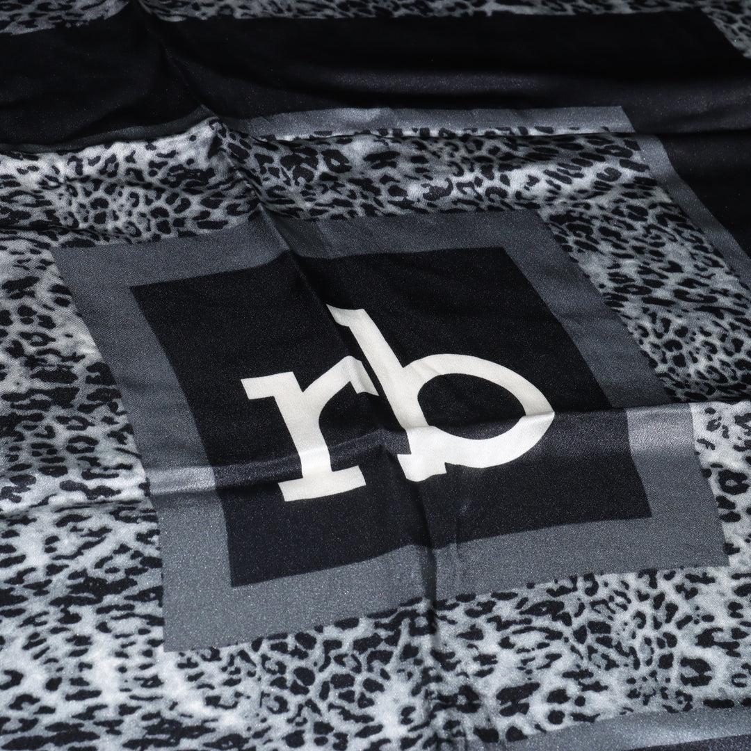 Rocco Barocco Foulard Quadrato Usato Unisex Grigio – Vintage