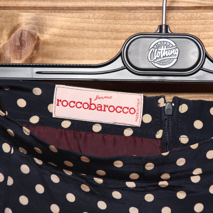 Rocco Barocco Mini Gonna Blu a Pois Donna