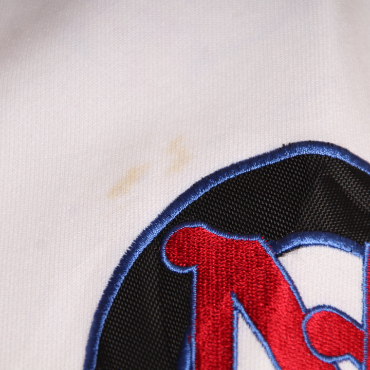 NLBM Maglia da Baseball New York Cubans Rossa e Bianca Taglia XXL Uomo Made in Korea