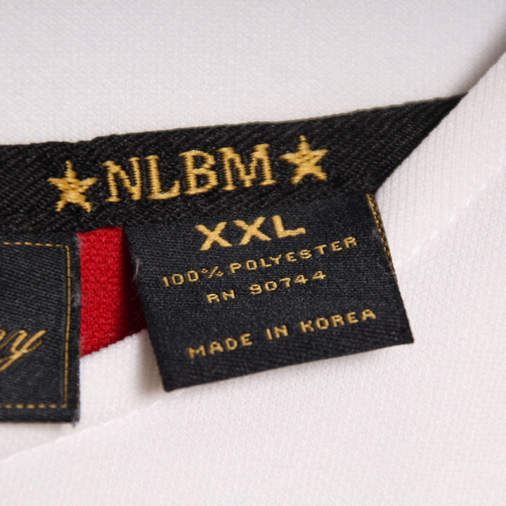 NLBM Maglia da Baseball New York Cubans Rossa e Bianca Taglia XXL Uomo Made in Korea