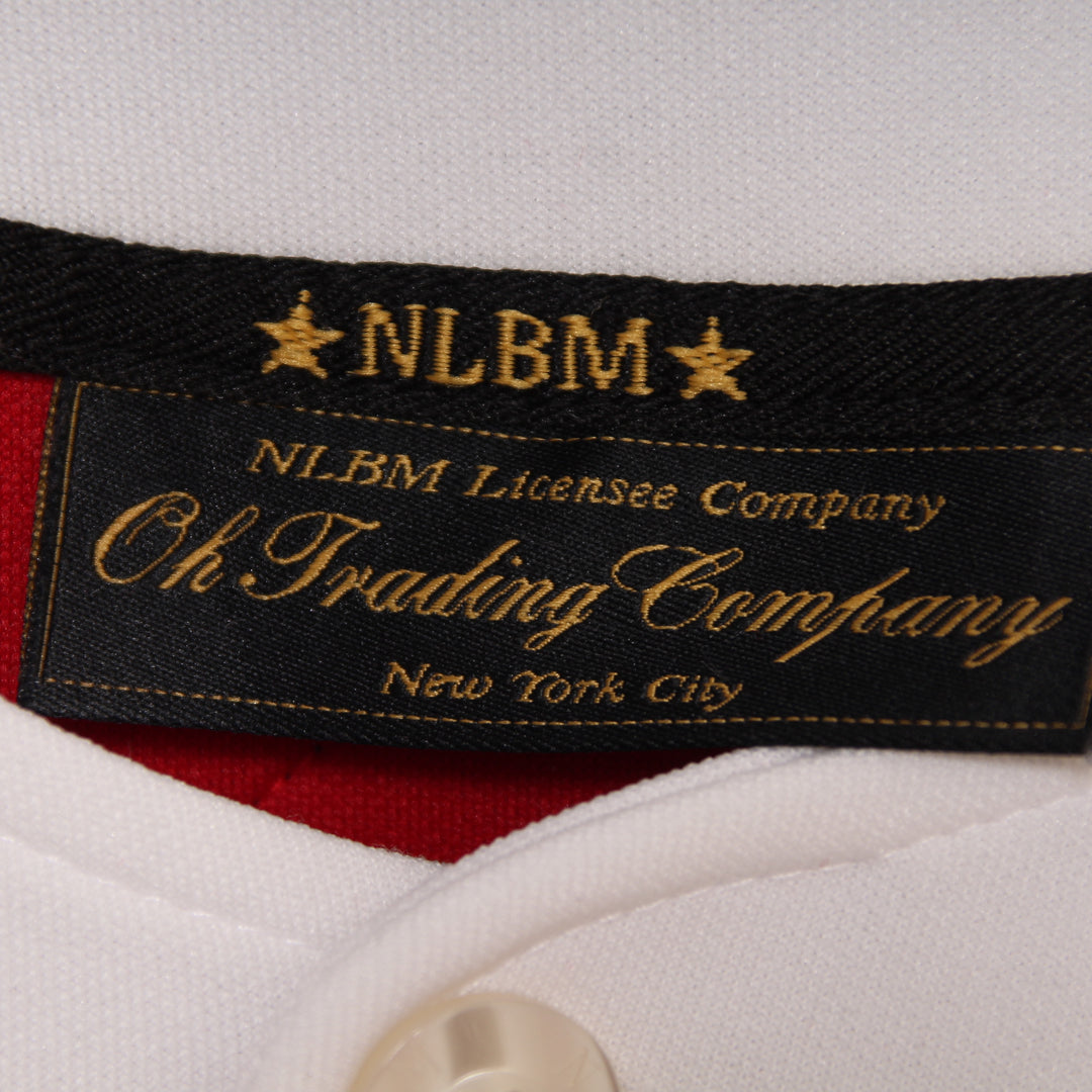 NLBM Maglia da Baseball New York Cubans Rossa e Bianca Taglia XXL Uomo Made in Korea
