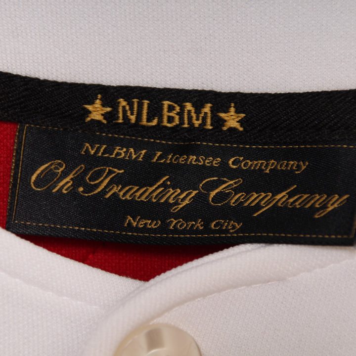 NLBM Maglia da Baseball New York Cubans Rossa e Bianca Taglia XXL Uomo Made in Korea