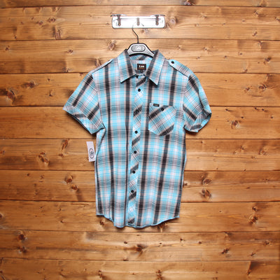 Camicia Lee Tods'Em All Azzurro a Quadri Taglia S Uomo