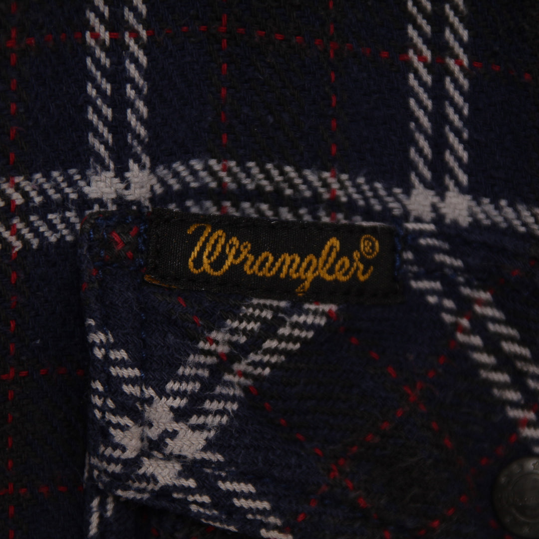 Wrangler Camicia Casual Blu a Quadri Uomo