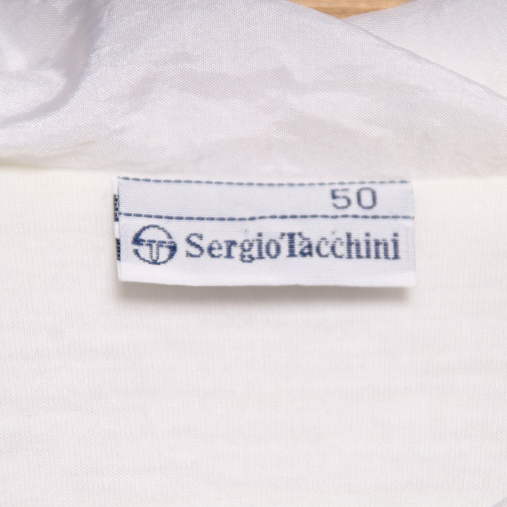 Sergio Tacchini Track Top Vintage 80' Bianco Taglia 50 Uomo