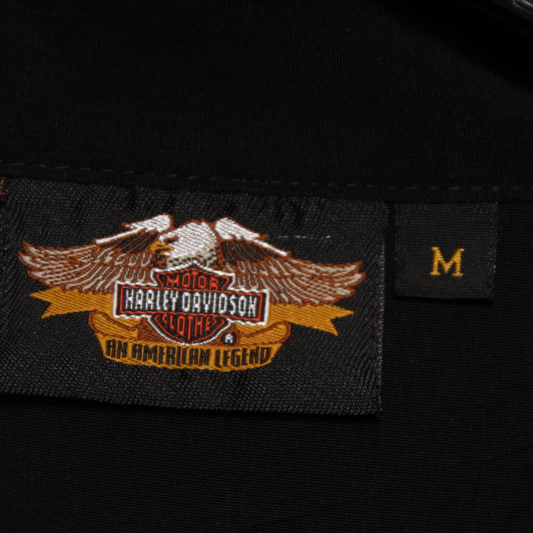Harley-Davidson Camicia Casual Nera Taglia M Uomo Made in Korea