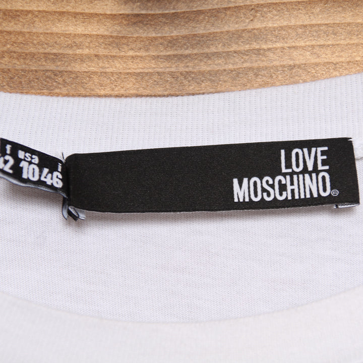 Love Moschino T-Shirt Bianca Taglia 42 Uomo