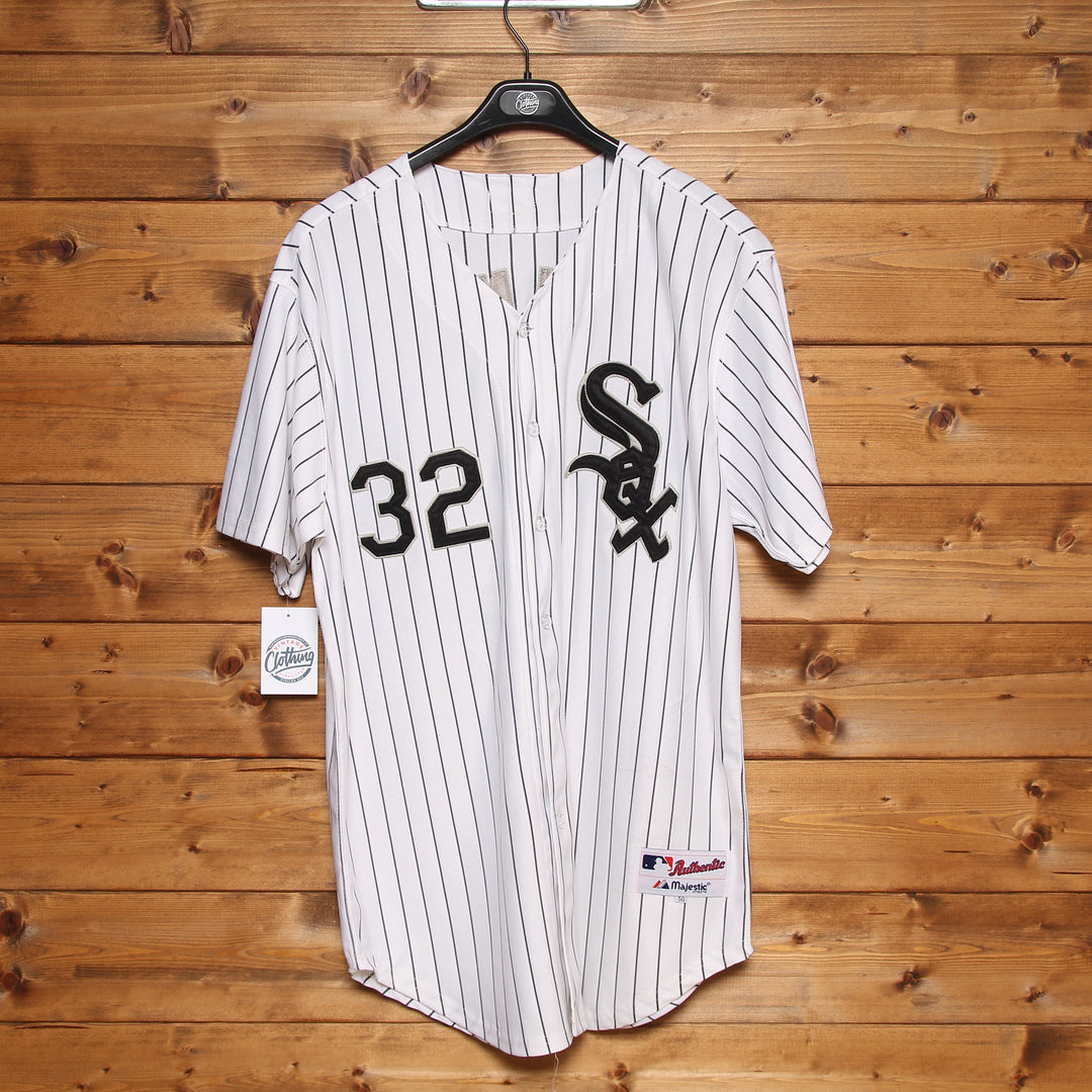 Majestic Athletic Maglia da Baseball White Sox Bianca Taglia 50 Uomo Made in USA