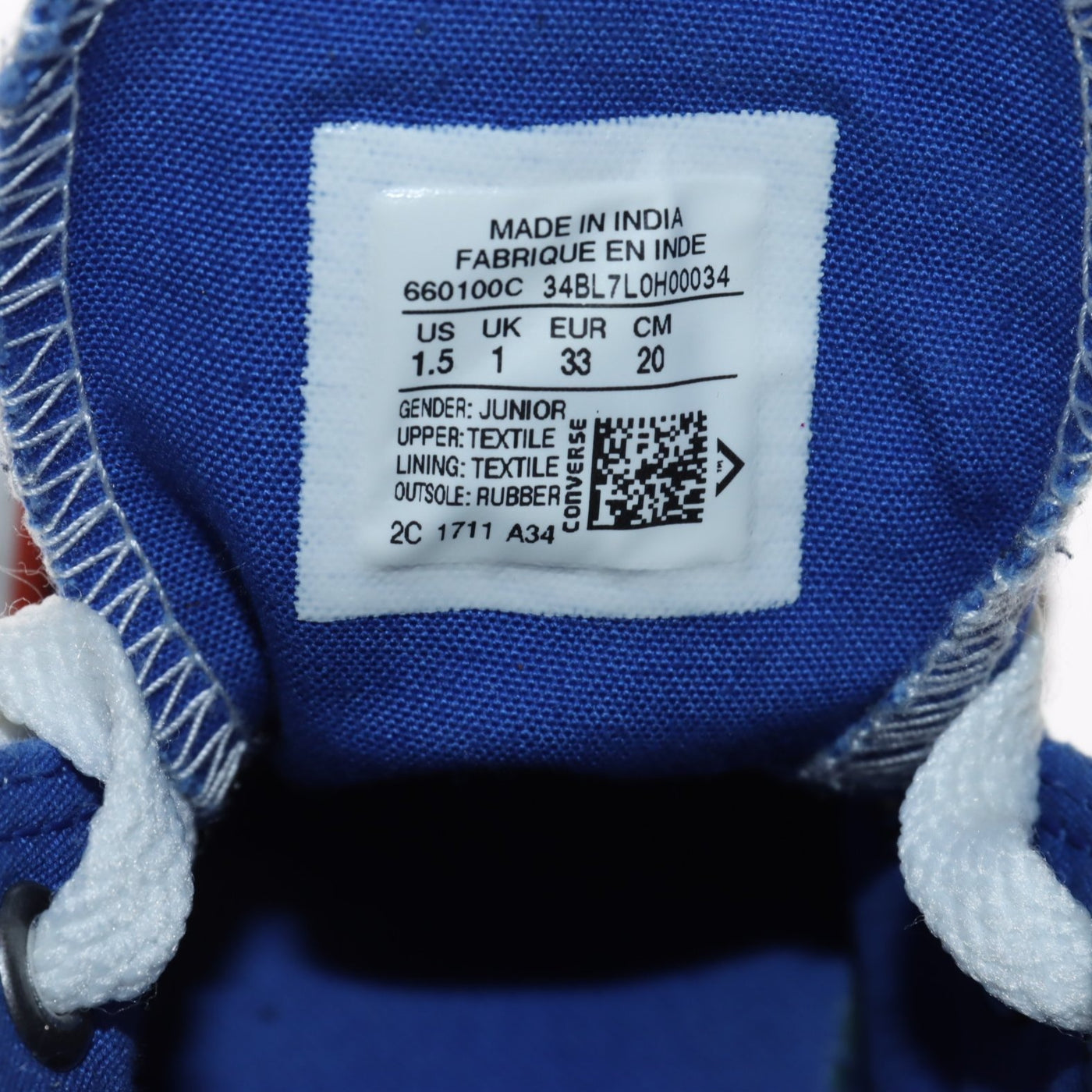 Converse All Star Alte Blu Elettrico Eur 33 Junior