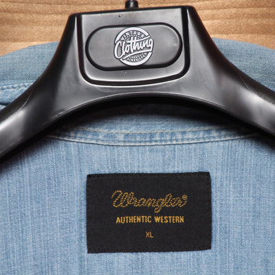 Camicia di Jeans Wrangler Denim Taglia XL Uomo w/Tags