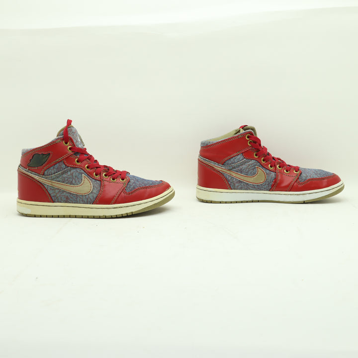 Jordan 1 Retro Levi's Scarpe Denim e Rosso Eu 43 Uomo