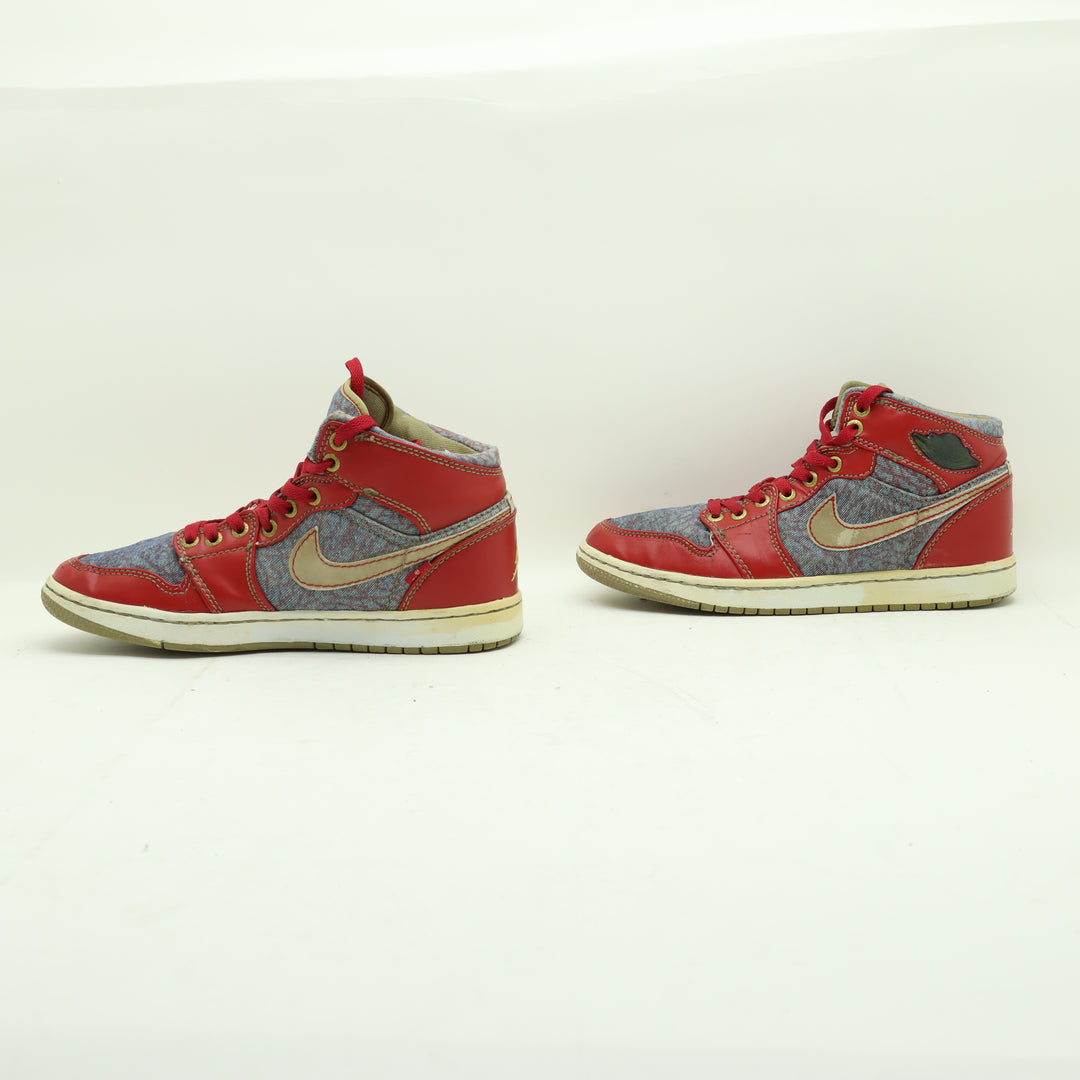 Jordan 1 Retro Levi's Scarpe Denim e Rosso Eu 43 Uomo